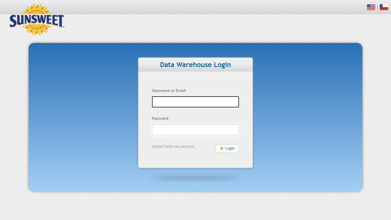 Data Warehouse Login - Sunsweet Growers